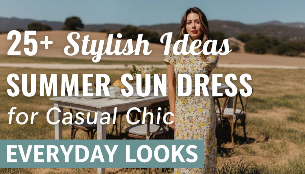 25+ ways to wear a summer sun dress.