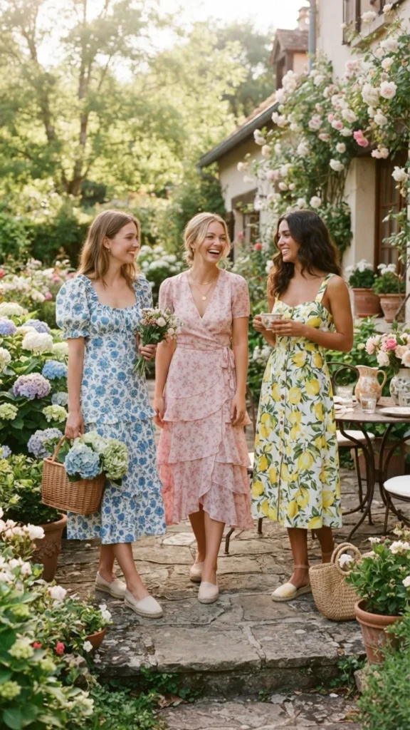 Floral dress for a fresh and feminine fashion style