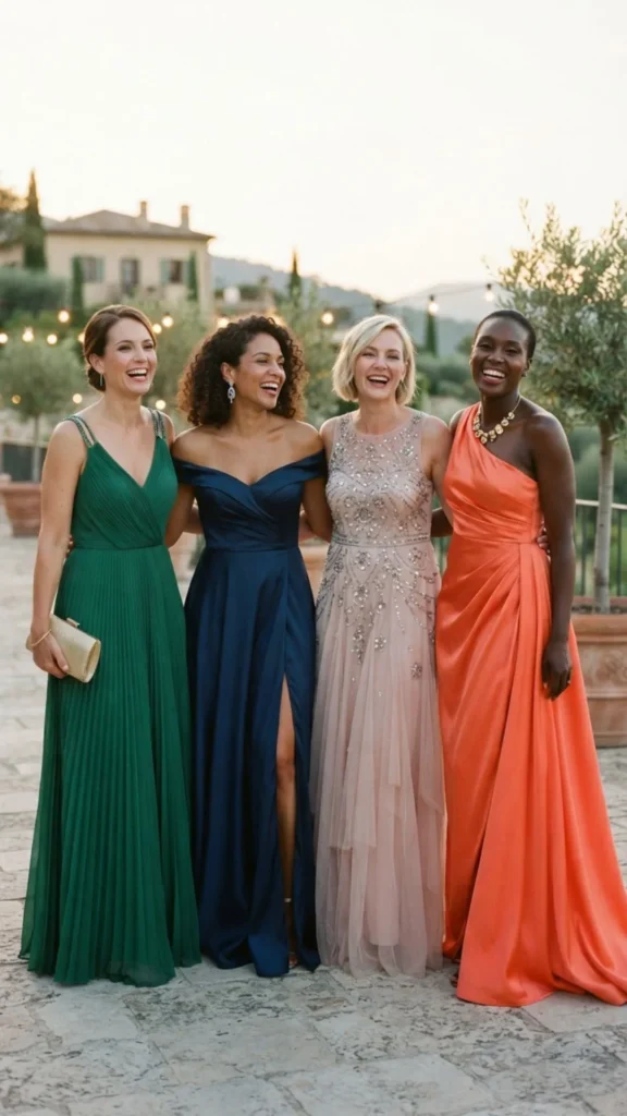 Glamorous evening gown for a sophisticated special occasion.
