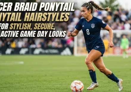 Stylish soccer braid ponytail hairstyles for secure and active game day looks.