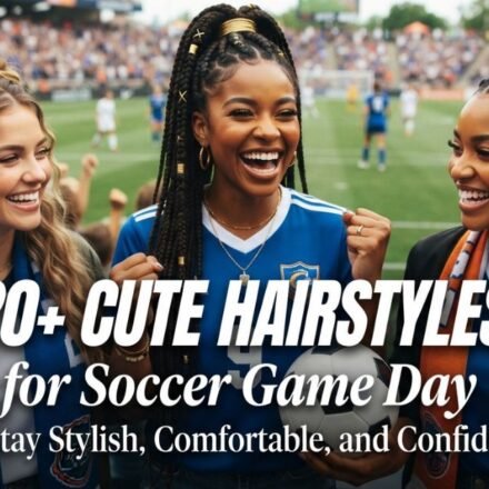 Cute soccer game day hairstyles for a stylish and confident look.