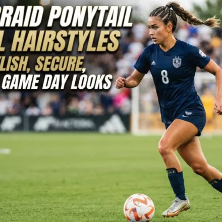 Stylish soccer braid ponytail hairstyles for secure and active game day looks.