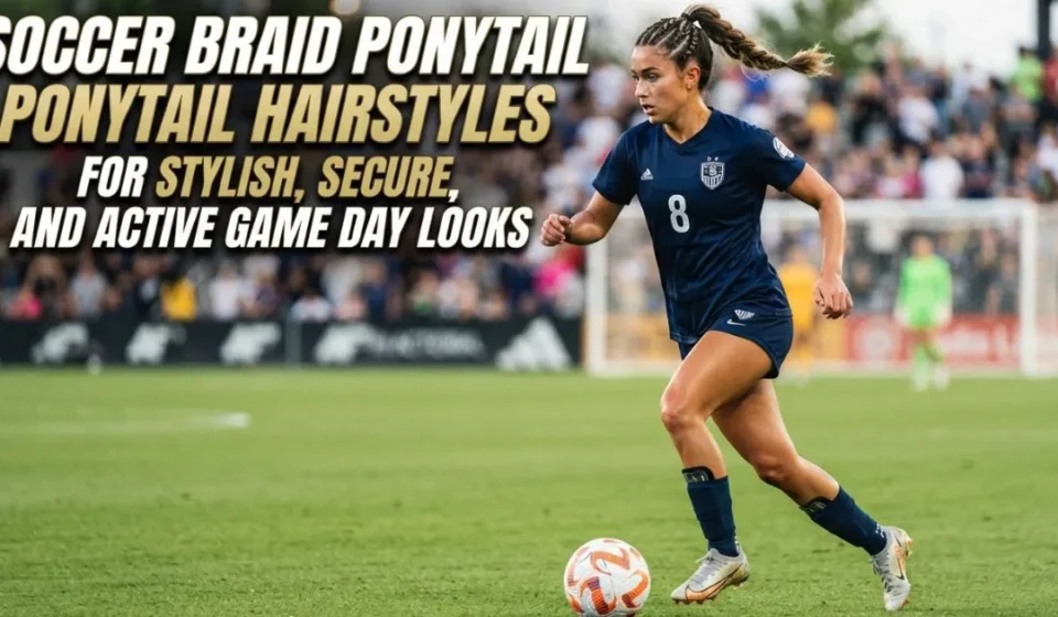Stylish soccer braid ponytail hairstyles for secure and active game day looks.