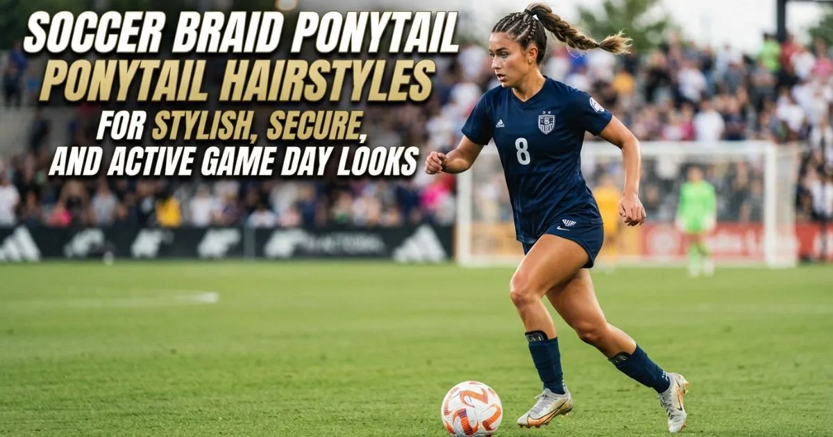 Stylish soccer braid ponytail hairstyles for secure and active game day looks.