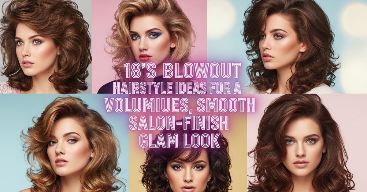 18 stylish blowout hairstyles with voluminous, smooth, salon-finish glam looks.