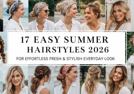 17 easy summer hairstyles for a fresh, stylish, and effortless everyday look.