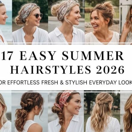 17 easy summer hairstyles for a fresh, stylish, and effortless everyday look.