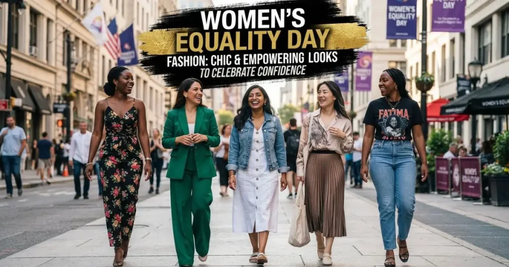 Chic Women’s Equality Day fashion celebrating confidence and empowerment.