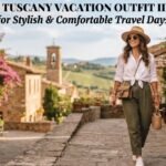 Stylish Tuscany vacation outfits with chic, comfortable, and elegant travel looks.
