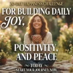 20-day happiness challenge for daily joy and positivity.