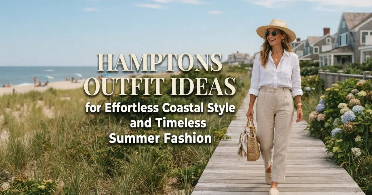 Hamptons outfit ideas featuring timeless coastal style with elegant summer fashion.