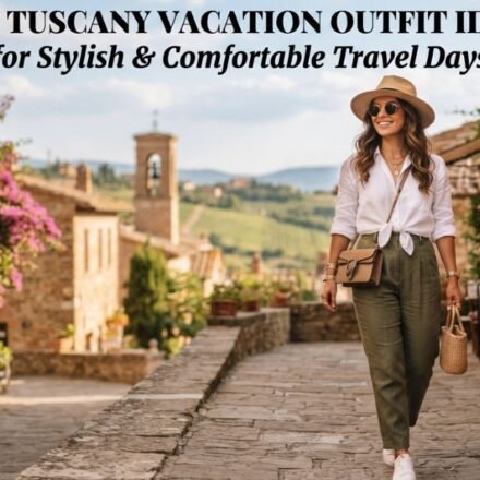 Stylish Tuscany vacation outfits with chic, comfortable, and elegant travel looks.