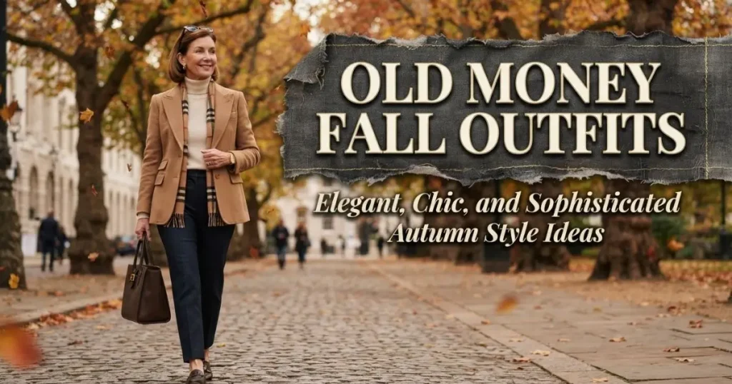 Old money fall outfits featuring elegant, chic and sophisticated autumn style ideas for women.